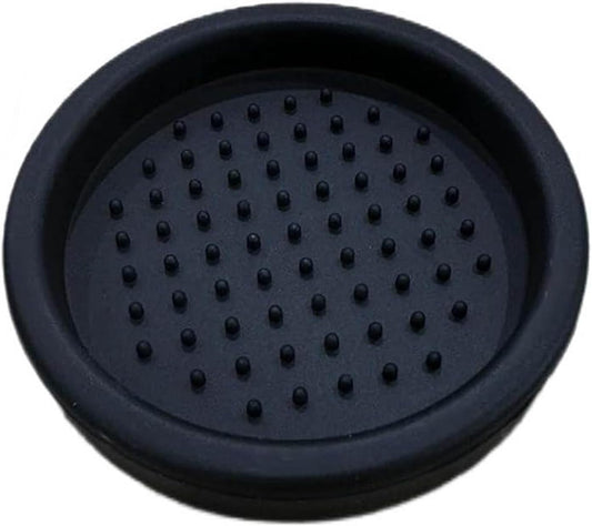 Coffee Knock Box Shock-Absorbent Durable Barista Style Knock Box With Removable Knock Bar and Non-Slip Base Gift 3 Inch Food Grade Silicone Coffee Tamper Mat (Round Coffee Tamper Mat)