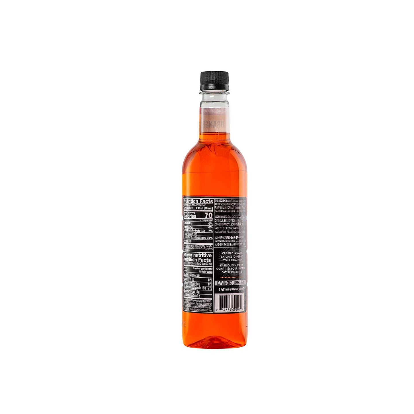 DaVinci Gourmet Classic Orange Syrup, 25.4 Fluid Ounces (Pack of 1)