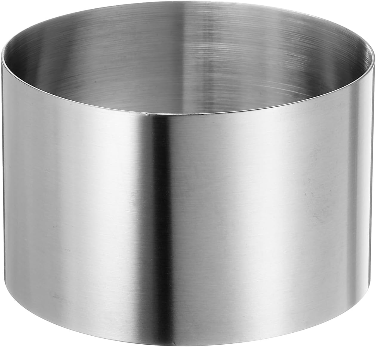 HARFINGTON Round Cake Ring 3.14 x 2 Inch Seamless Stainless Steel Pastry Mousse Dessert Ring Mirror Coating for Baking Cooking Making Tool