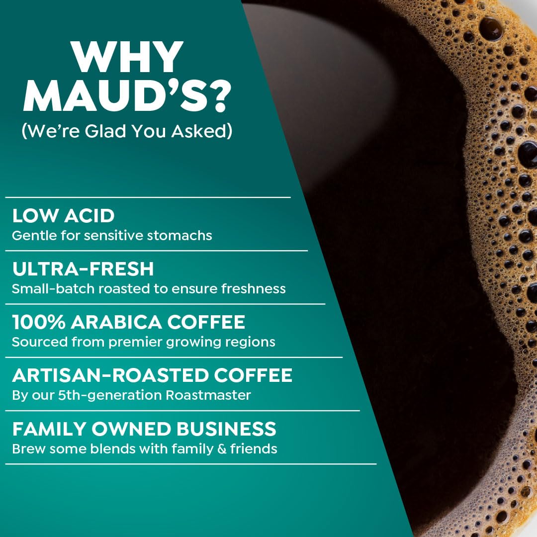 Maud's Espresso Coffee Pods, 100 ct, Dark Roast Coffee in Recyclable Single Serve Pods – 100% Arabica Coffee, Compatible with Keurig K Cups Maker