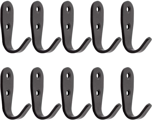 Heavy Duty Wall Hooks,Stainless Steel Screw On Hooks for Hanging Coats Plants Towels Keys Hats,Waterproof Single Shower Hanger Hooks for Garage Kitchen Bathroom Storage Organization 10 PCS