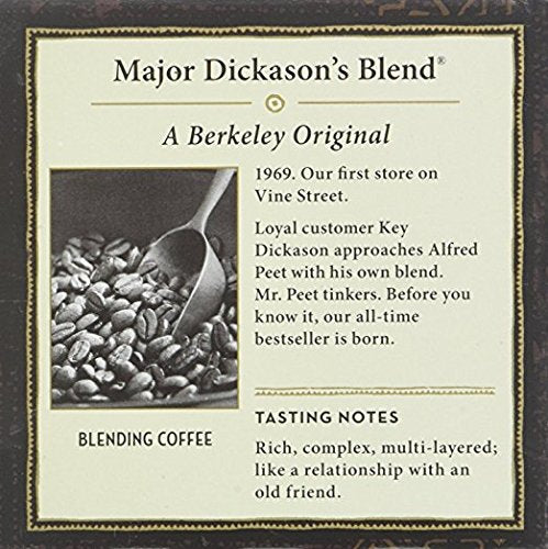 Peet's Coffee Major Dickason Blend Single Cup Coffee for Keurig K-Cup Brewers 40 count
