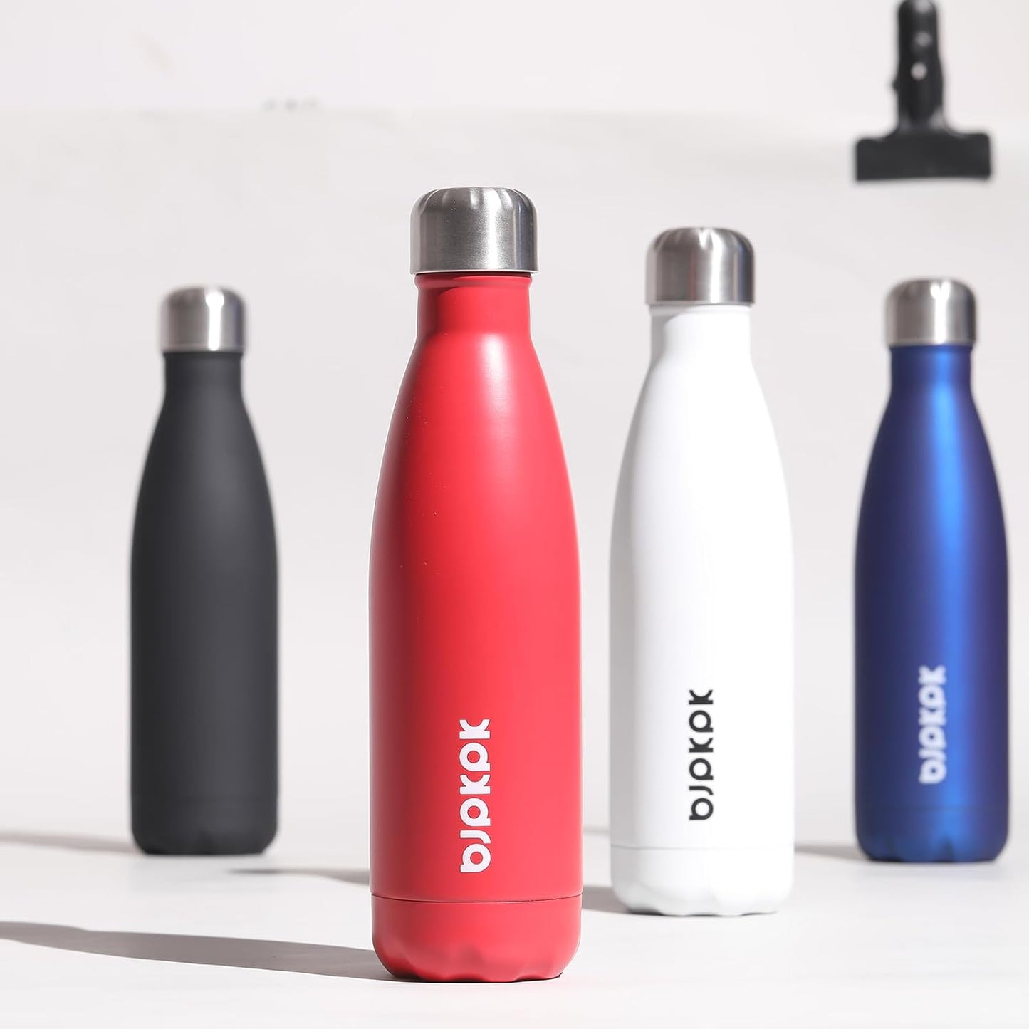 BJPKPK 17oz Insulated Stainless Steel Water Bottles,Sports Water Bottles Keep Cold for 24 Hours and Hot for 12 Hours,BPA Free for Travel,Apricot