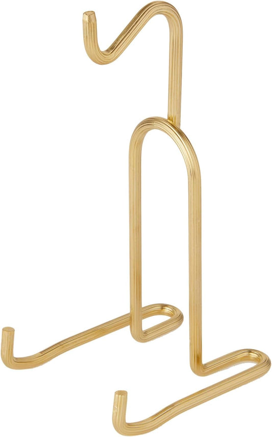 Bard's Demi-tasse Gold-toned Cup and Saucer Stand, 5.5" H x 2.75" W x 3.25" D (For 2-3 Fluid Ounce Espresso Cups), Pack of 6