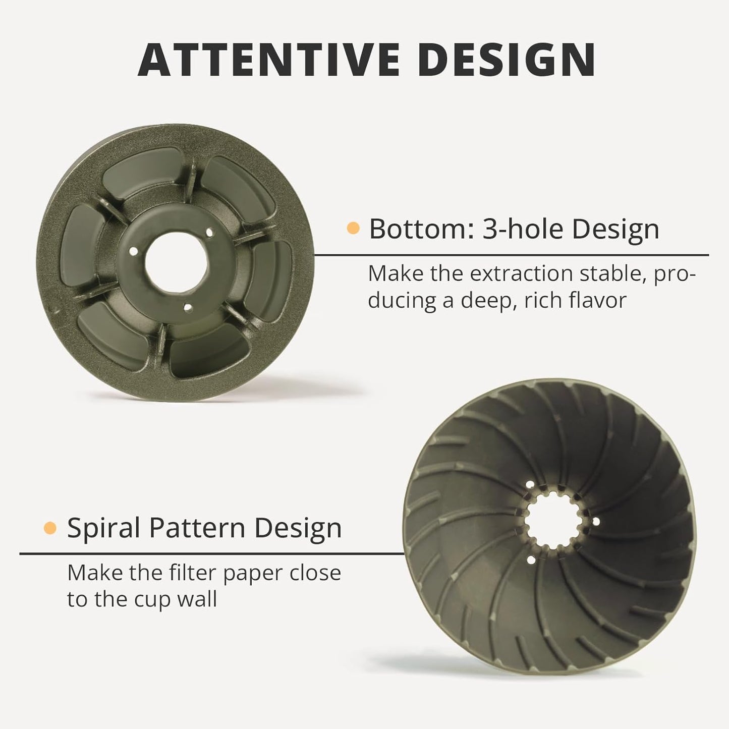 Collapsible Coffee Dripper, Silicone Reusable Coffee Filter Holder, Pour Over Coffee Dripper for Camping, Business Trip, Single Pour Over Coffee Maker (Green)