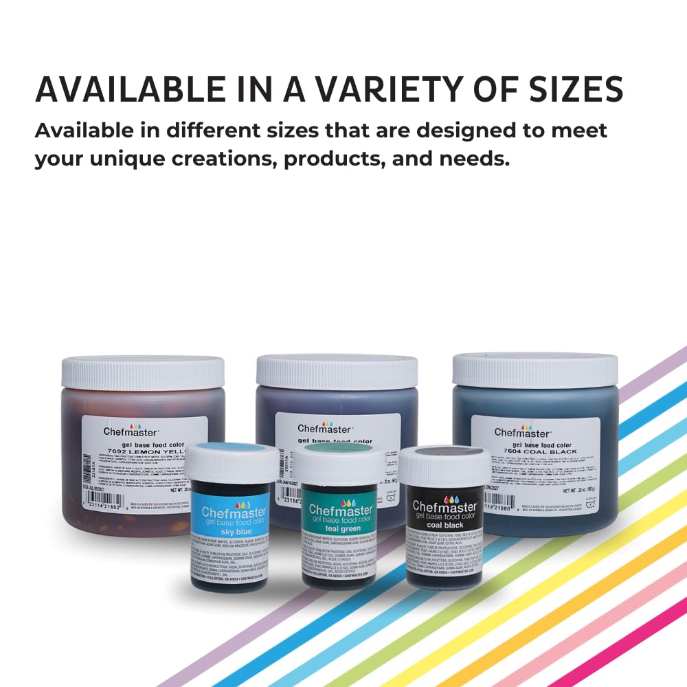 Chefmaster Violet Gel Food Coloring | Vibrant Color | Professional-Grade Dye for Icing, Frosting, Fondant | Baking & Decorating | Fade-Resistant | Easy-to-Use | Made in USA | 20 oz