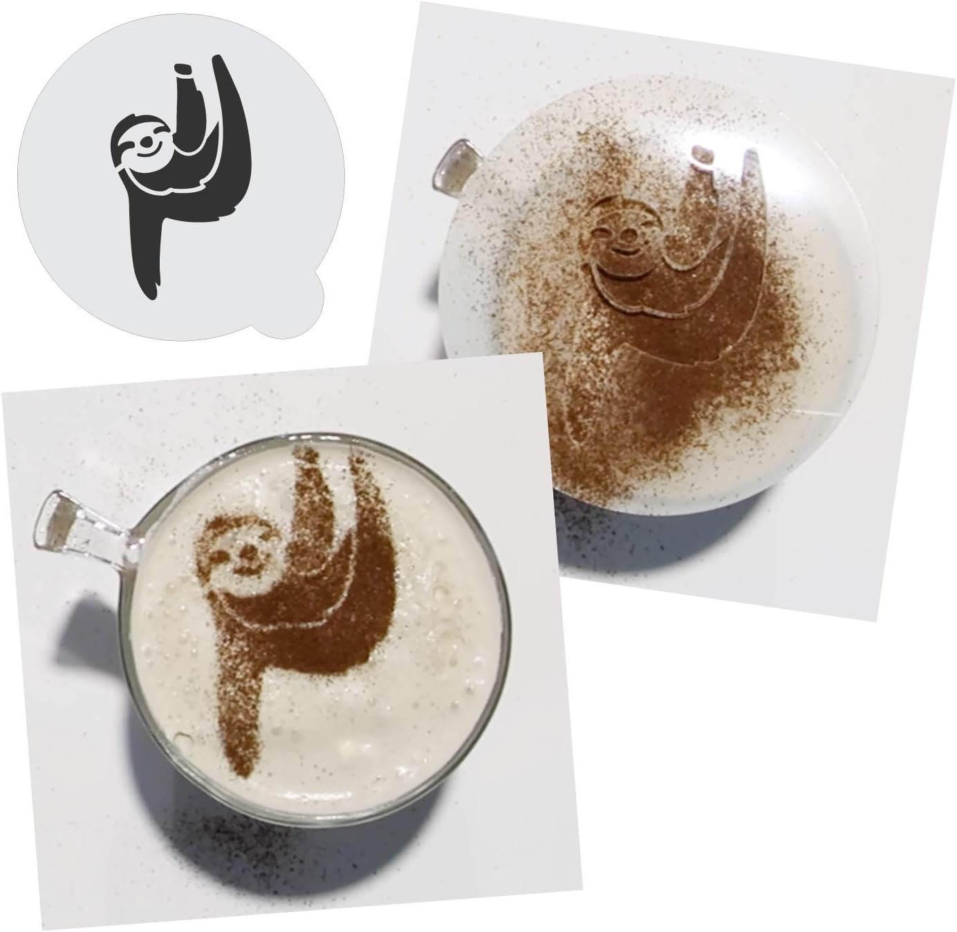 Stencil Stop Custom Coffee Stencil - Customizable for Business Logos, Faces, Images - 14 Mil Mylar Plastic (3 x 3 inches - 25 Pack)