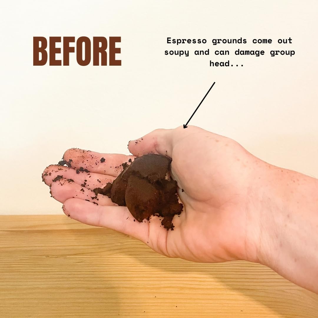 PuckBuddy 51mm Espresso Puck Screen (3 Pack) - Lower Shower Screen - Metal Contact Screen for Coffee Portafilter Filter Basket - 1.7mm Thickness 150μm Mesh - 316 Stainless Steel (51mm)