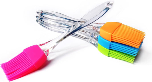 Pastry Brush, Basting Brush,Basting Brush for Cooking,Heat Resistant Silicone Brush for Kitchen BBQ Grill Barbecue Baking