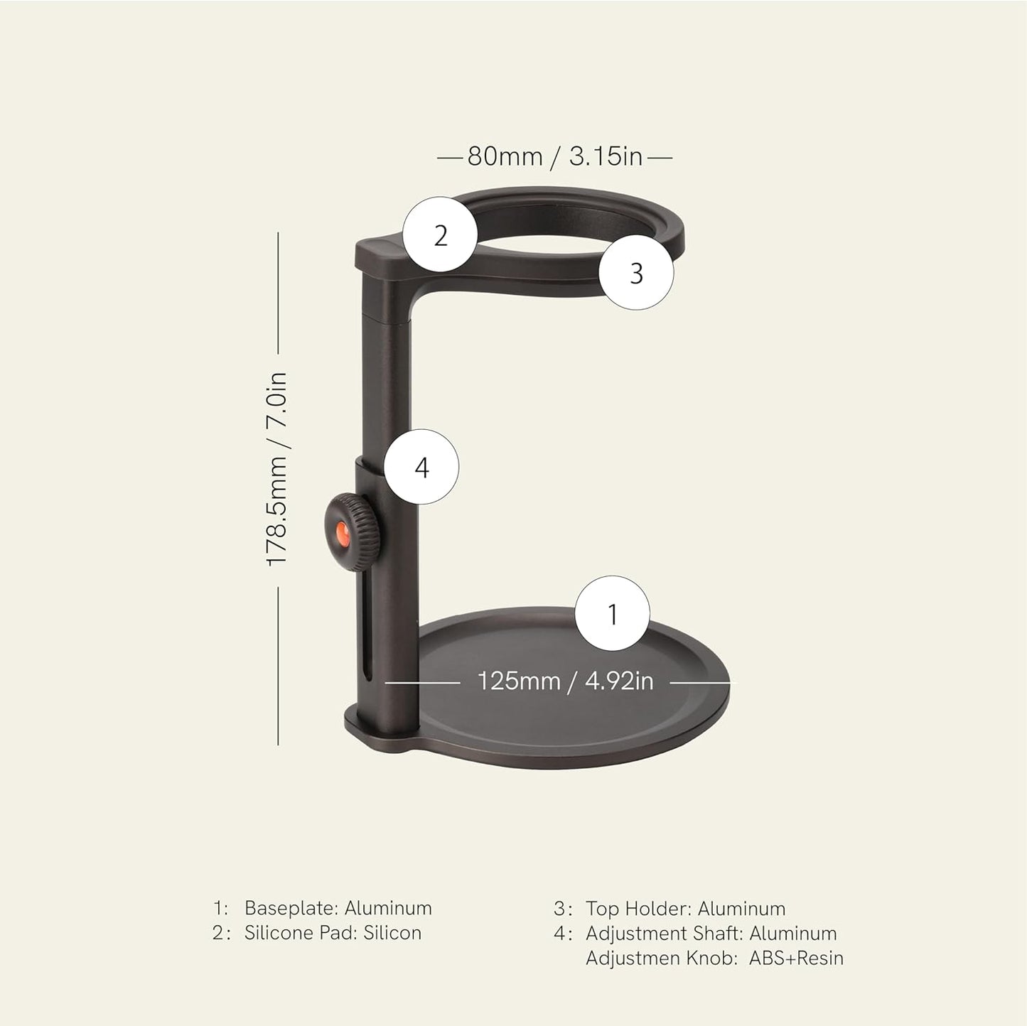 OutIn Fino Portable Electric Coffee Grinder, Coffee Stand