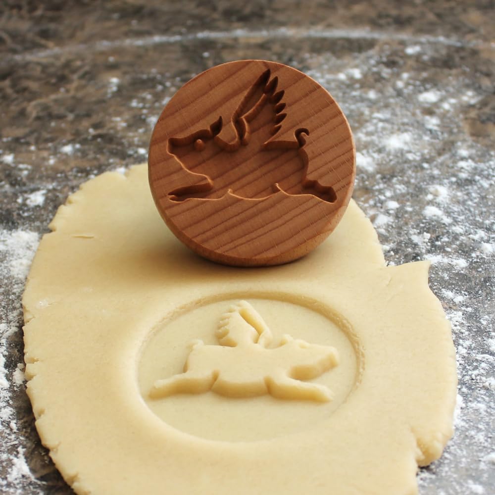 Wood Cookie Stamp, 2.5 Inch (When Pigs Fly CS-100)