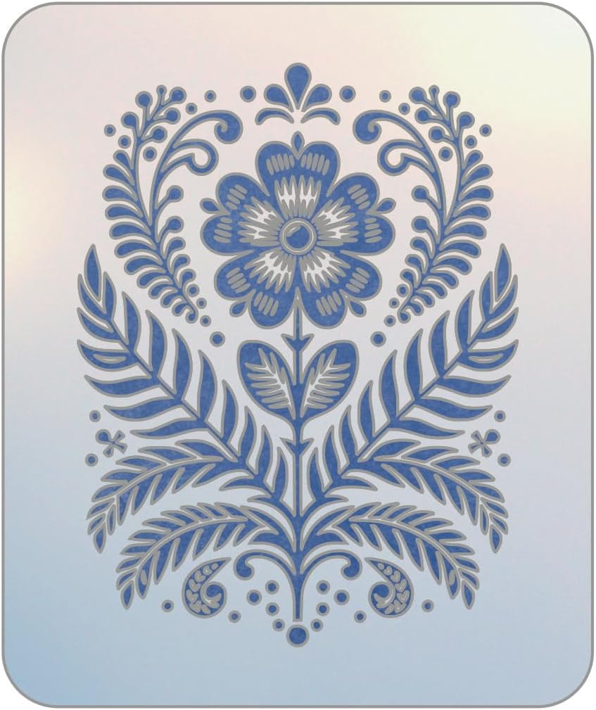 Scandinavian Flower 3 Stencil - Nordic Minimalist Floral Design for Hygge Décor, DIY Crafts, Wall Art, and Modern Home Styling from The Artful Stencil