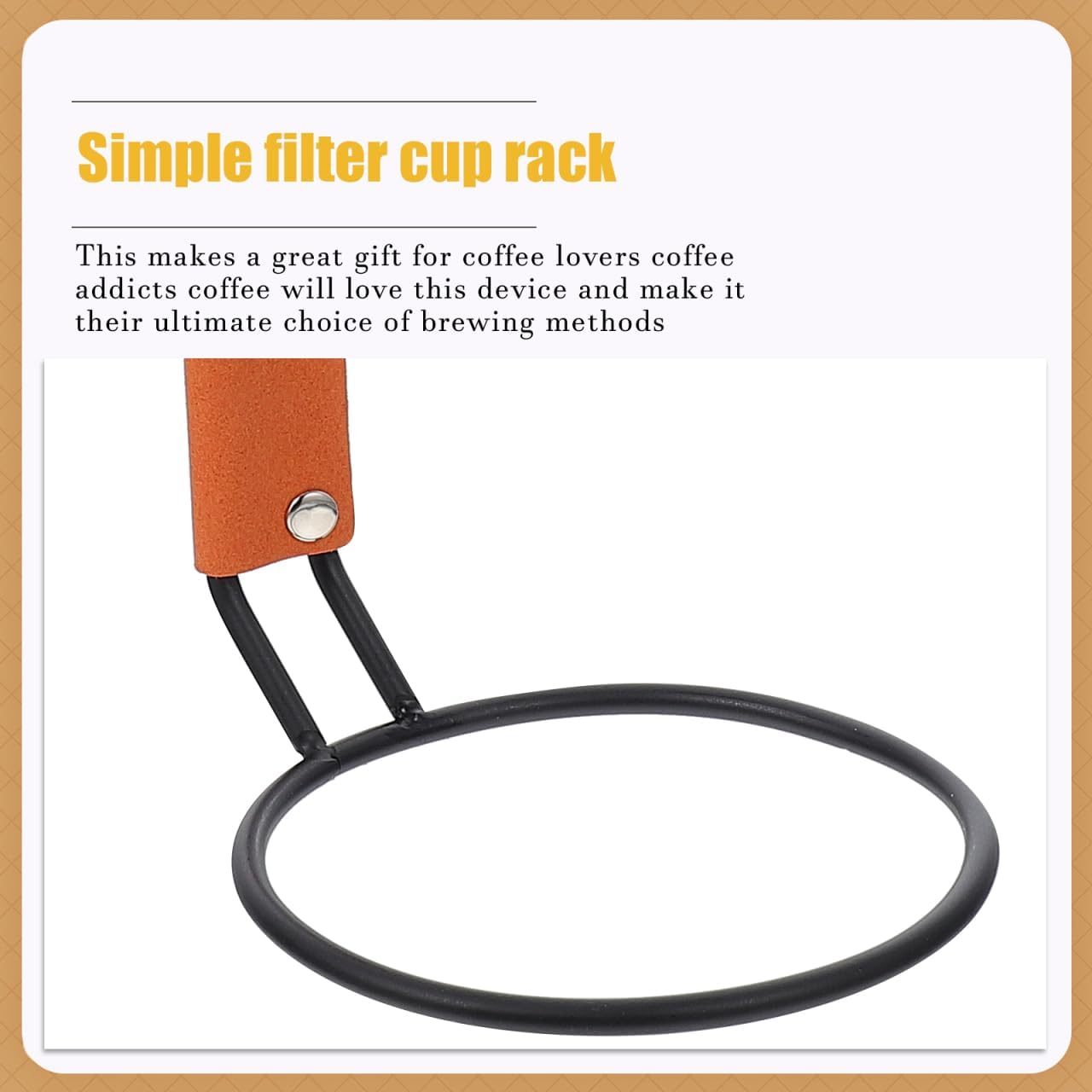 Mikikit 1pc Shelf Coffee Filter Rack Hand Coffee Filter Holder Funnel Hand Coffee Supply Filter Cup Rack Coffee Filter Cup Stand Coffee Accessory Juice Dripper