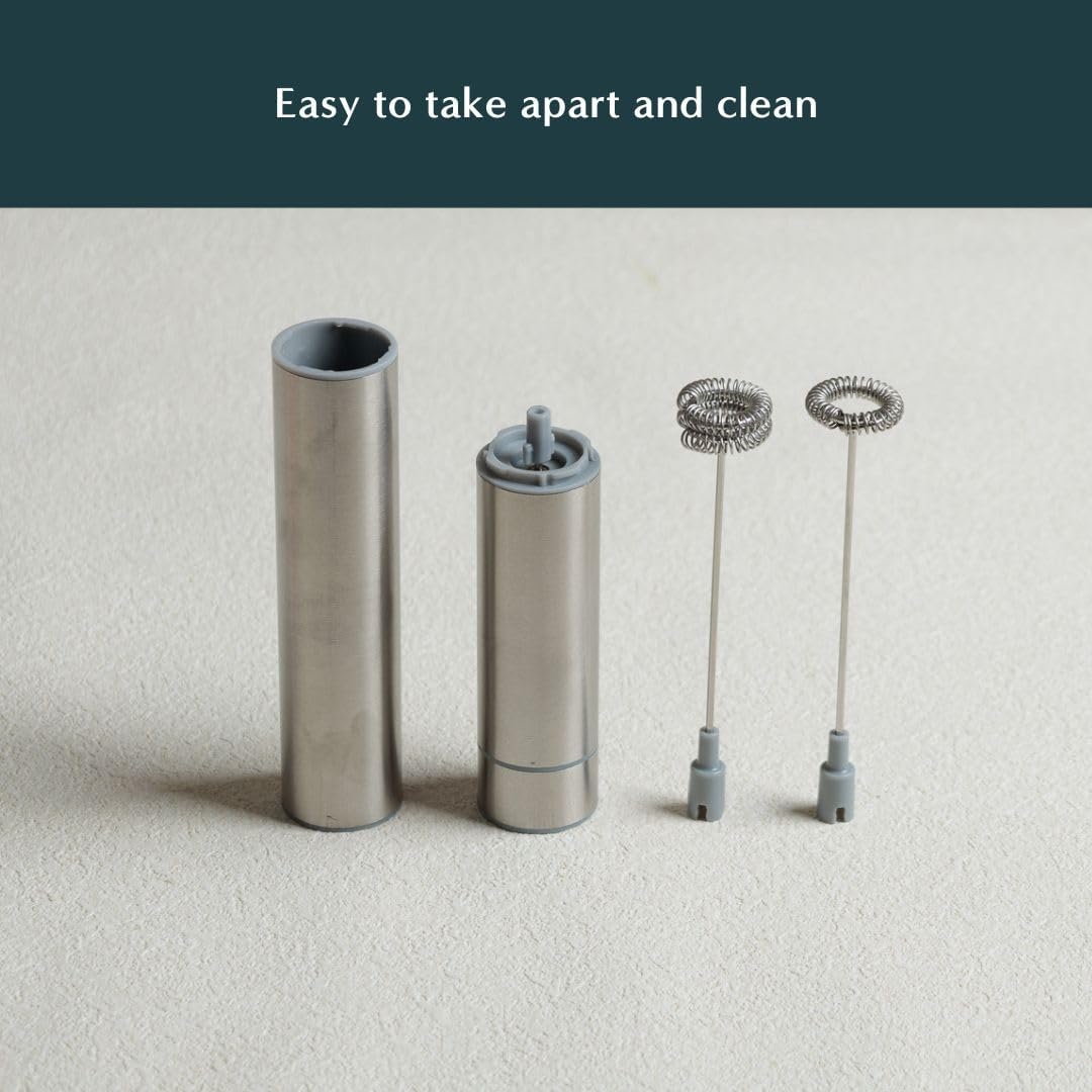 Naoki Matcha Electric Matcha Whisk and Milk Frother with Single and Double Frother Head Set - Barista Style Preparation for Matcha Green Tea & Lattes