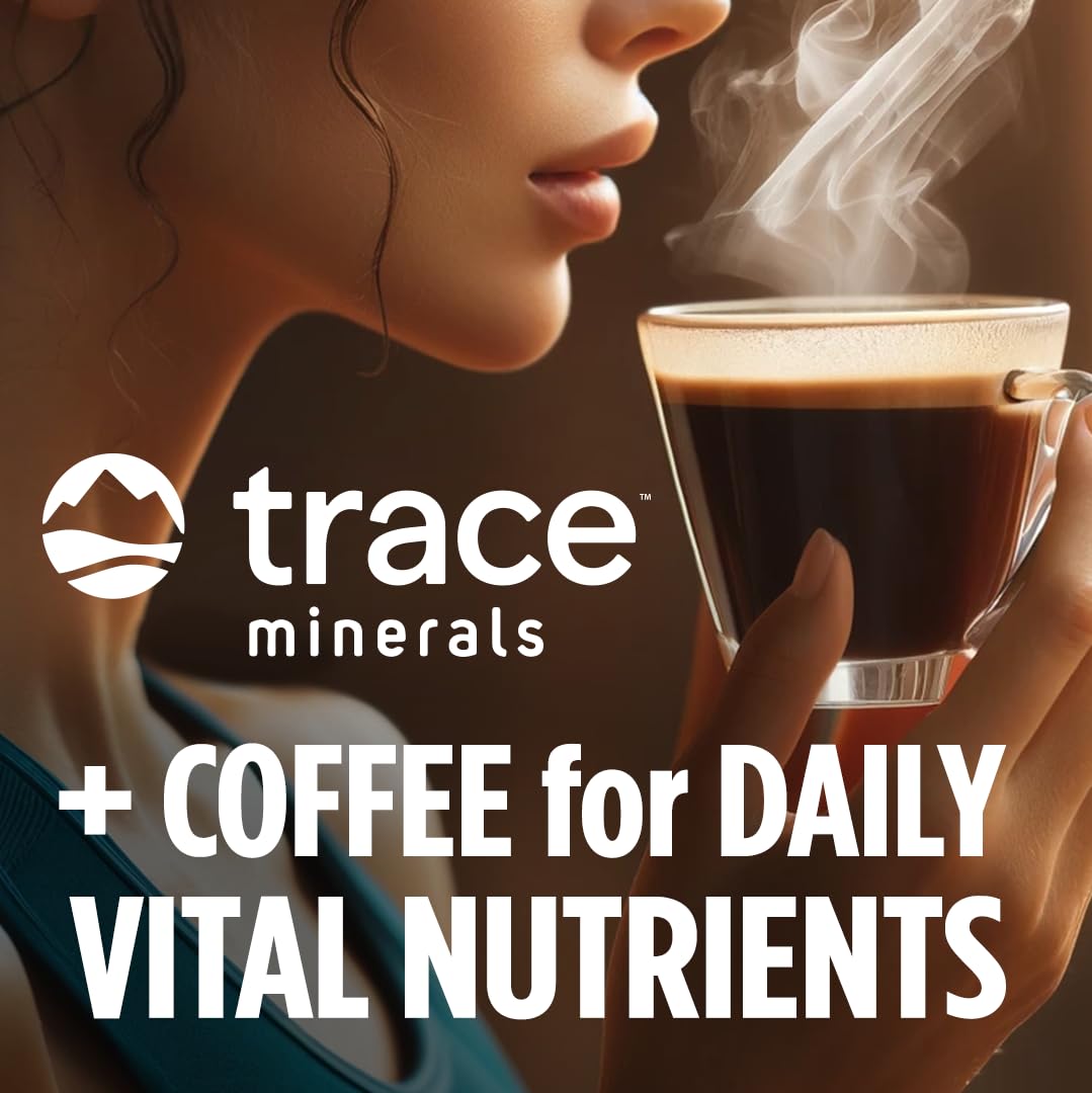 VitaCup Mineral Coffee with Trace Minerals, Hydrate, Replenish & Restore w/All Natural Sea Minerals, Electrolytes, Organic Coffee, Single Origin, Medium Dark Roast, Ground Coffee, 3 Bags 10oz Each
