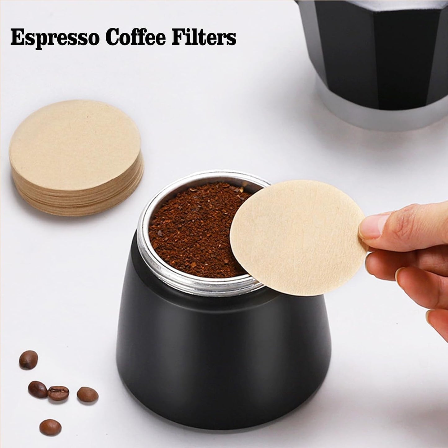 800 Count Espresso Coffee Filters, 58 mm Unbleached Round Coffee Paper Filter for Espresso Machine, Disposable Coffee Filter Compatible with Espresso Coffee Maker