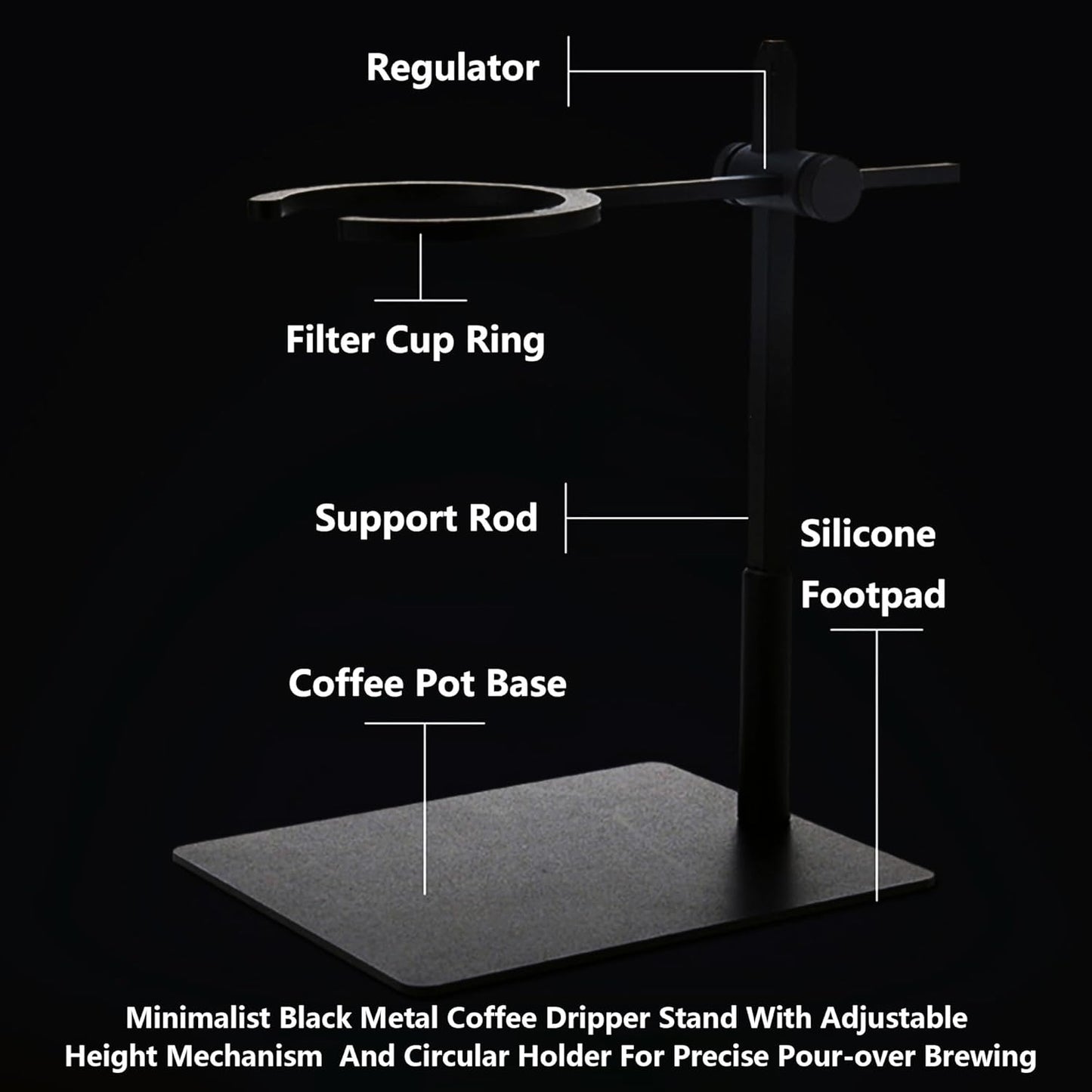 Pour Over Coffee Station Coffee Dripper Stand Adjustable Coffee Filter Holder