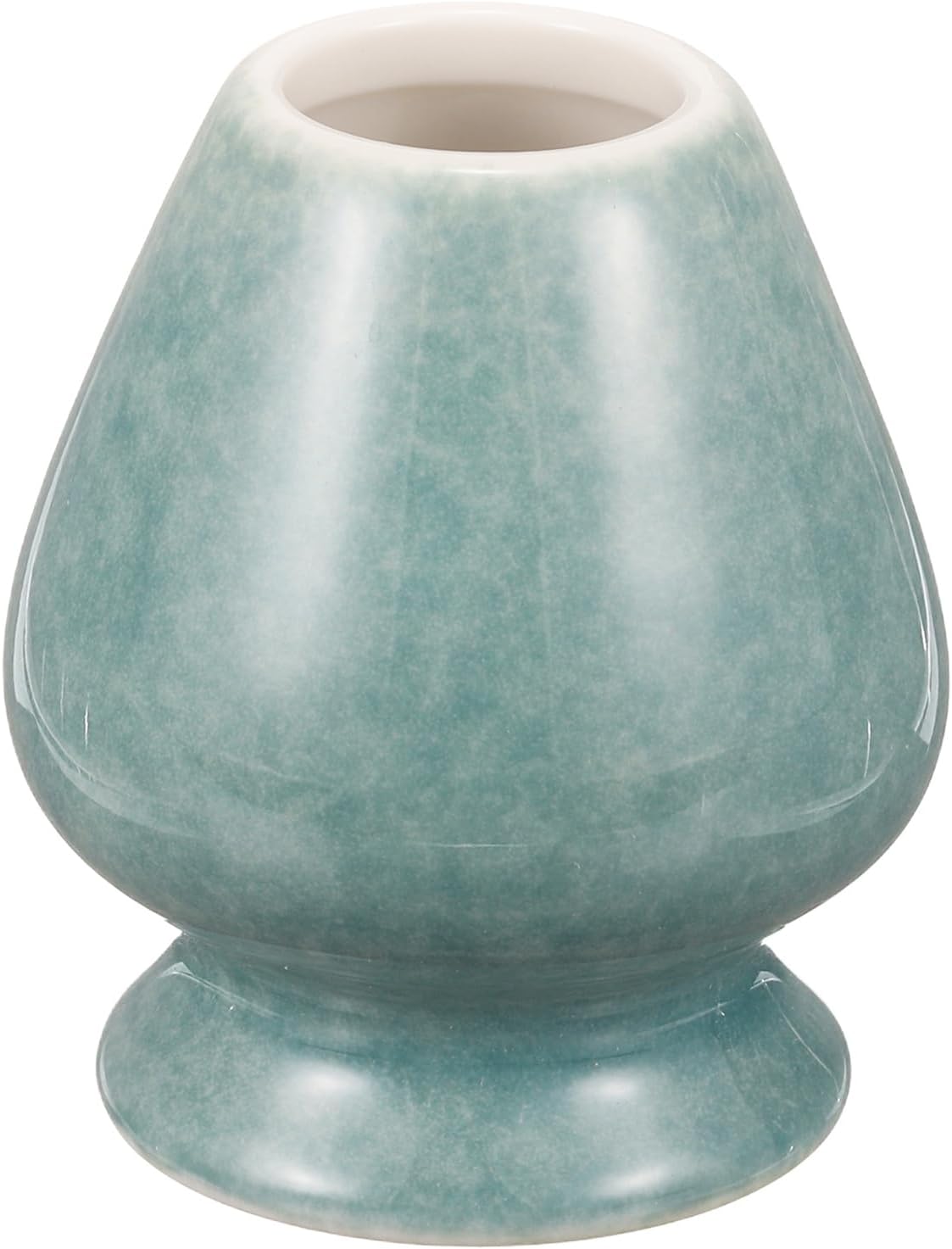 HARFINGTON Ceramic Chasen Stand 70mm Matcha Whisk Holder Teas Set Whisks Stand Traditional Matcha Tea Chasen Holder Tea Set Accessories for Tea Tasting, Mint Green