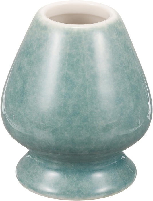 HARFINGTON Ceramic Chasen Stand 70mm Matcha Whisk Holder Teas Set Whisks Stand Traditional Matcha Tea Chasen Holder Tea Set Accessories for Tea Tasting, Mint Green