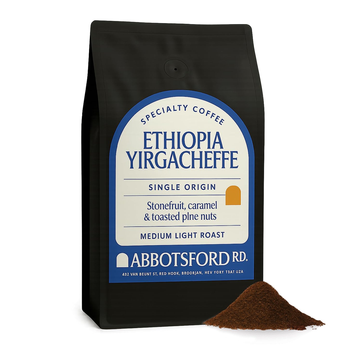 Ethiopia Yirgacheffe Ground Coffee, Medium-Light Roast Ground Coffee with Stone Fruit, Caramel & Toasted Pie Nuts, Single Origin 35.2 oz (2.2lb) Bag, Perfect Flavored Ethiopian Coffee Gift