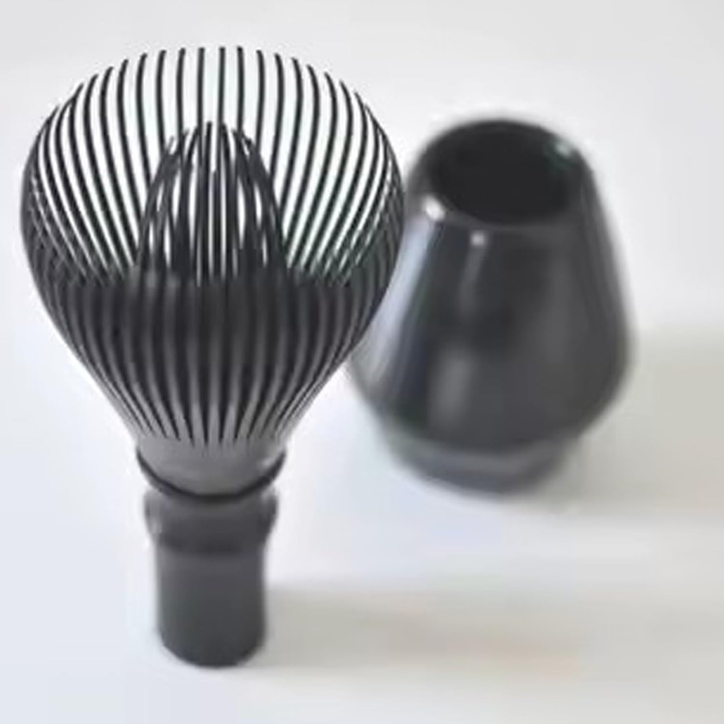 Traditional Matcha Whisk Reusable Resin Matcha Whisk Chasen Dishwasher Safe Matcha Stirrer Matcha Green Tea Powder Preparation Prepare Japanese Matcha Tea (Z_Black)