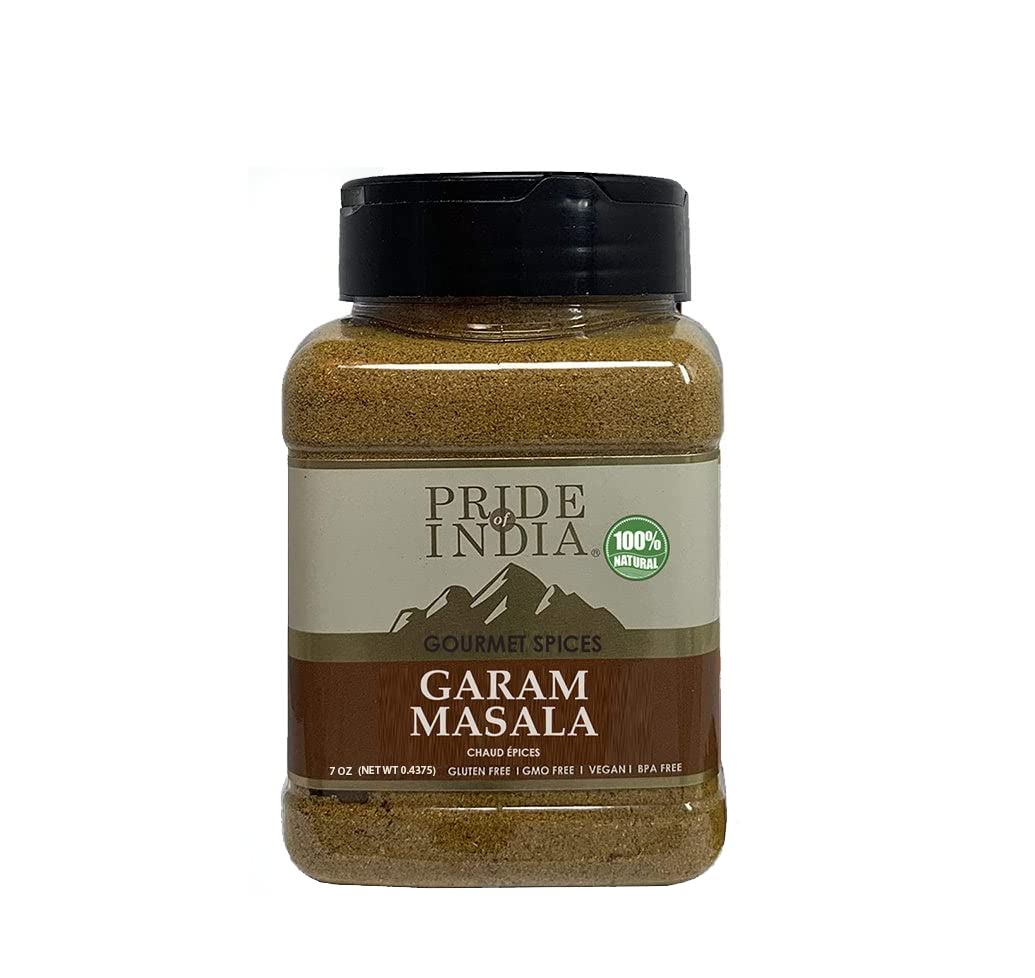 Pride of India - PACK of 6 - Garam Masala Ground 6 oz (170.097 gm) Medium Dual Sifter Bottle | Warming Spice Blend for Variety of Dishes | Flavorful Mix for Curries and Pilafs Non-Veg & Veg Dishes