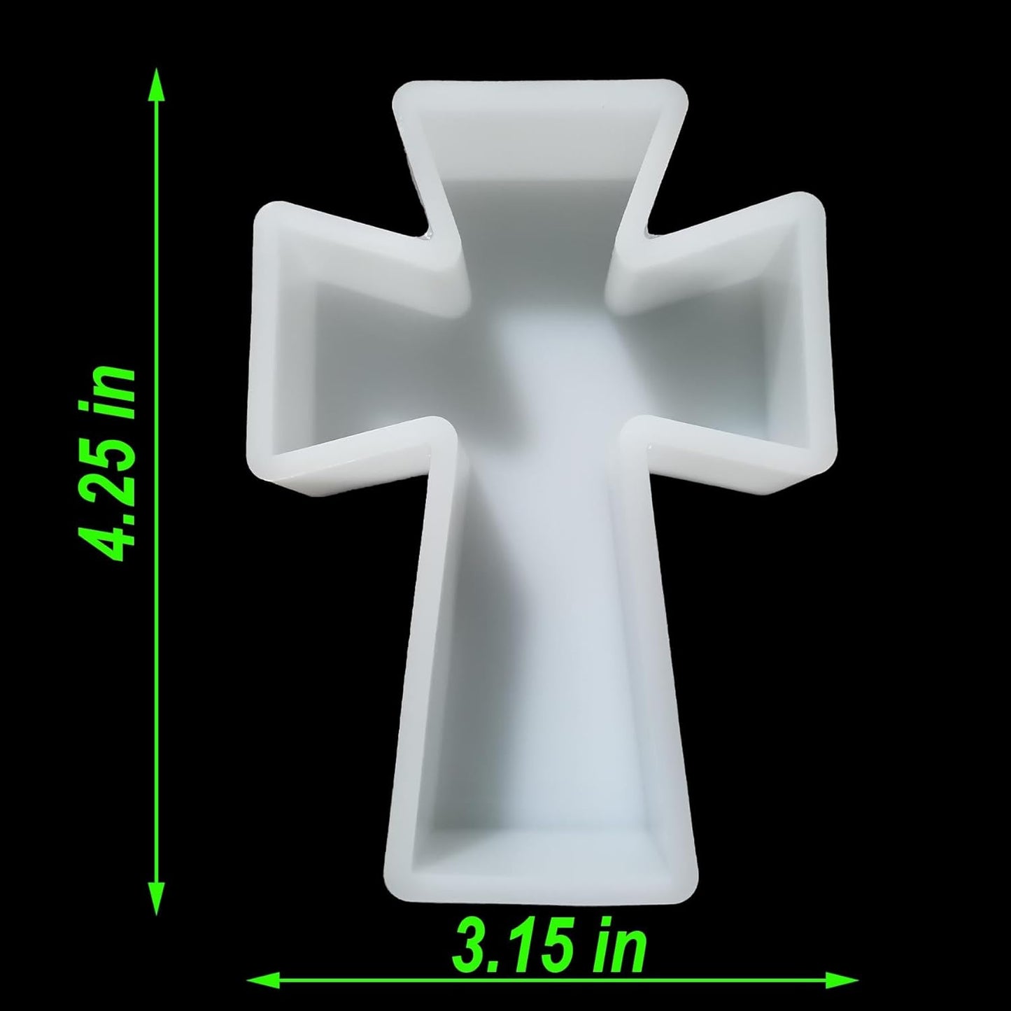 【300+ Design Optional】 Fuehbur Cross Pendant Freshie Mold, Silicone Epoxy Resin Molds for Car Freshies, Aroma Beads, Soap Candle Pendant Mould-Oven Safe