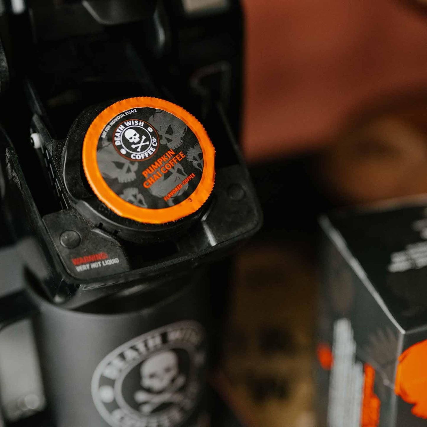 Death Wish Coffee - Single Serve Pods - Dark Roast Coffee Pods - (Pumpkin Chai, 30 Count)