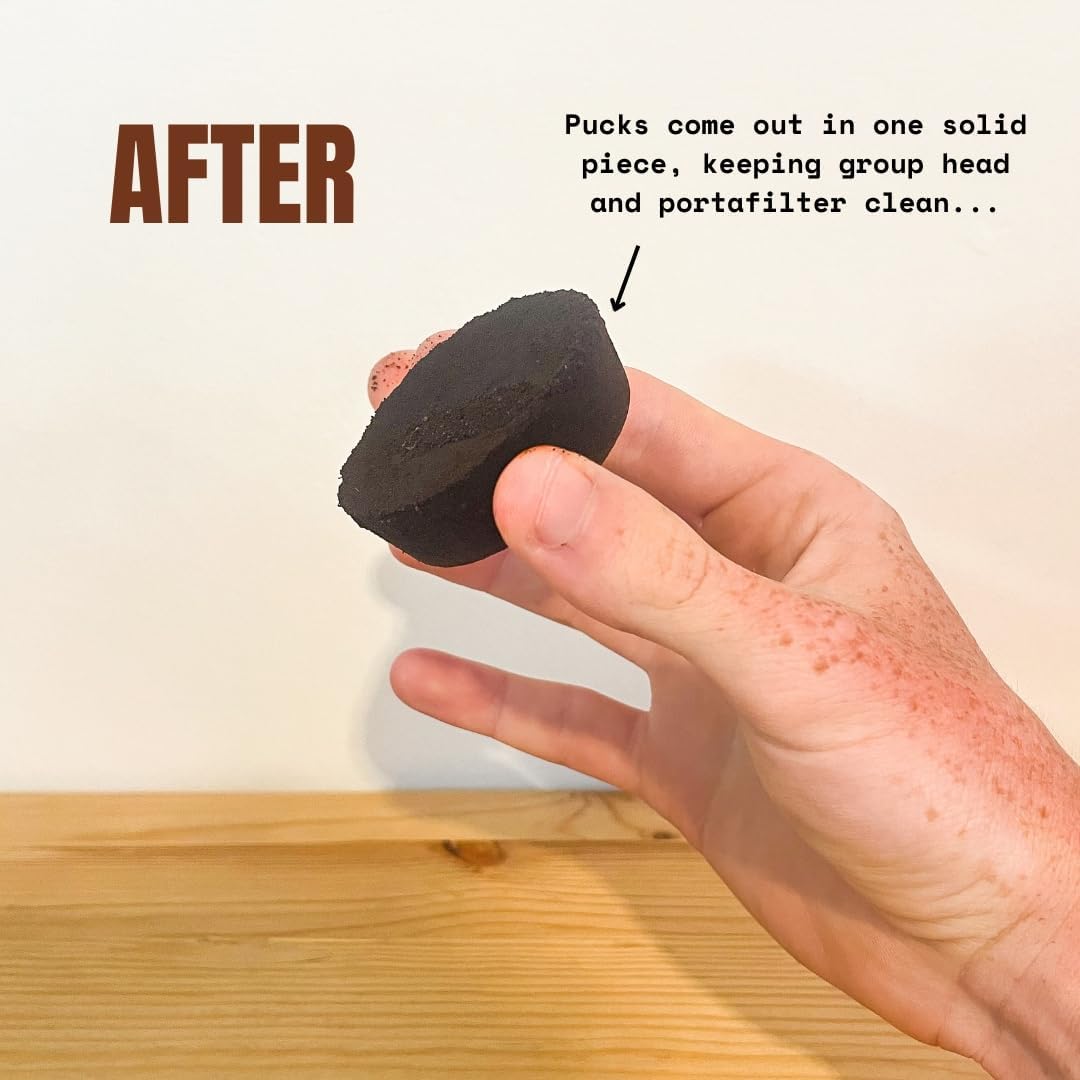 PuckBuddy 53.5mm Espresso Puck Screen (3 Pack) - Lower Shower Screen - Metal Contact Screen for 54mm Portafilter Filter Basket - 1.7mm Thickness 150μm Mesh - 316 Stainless Steel (53.5mm)