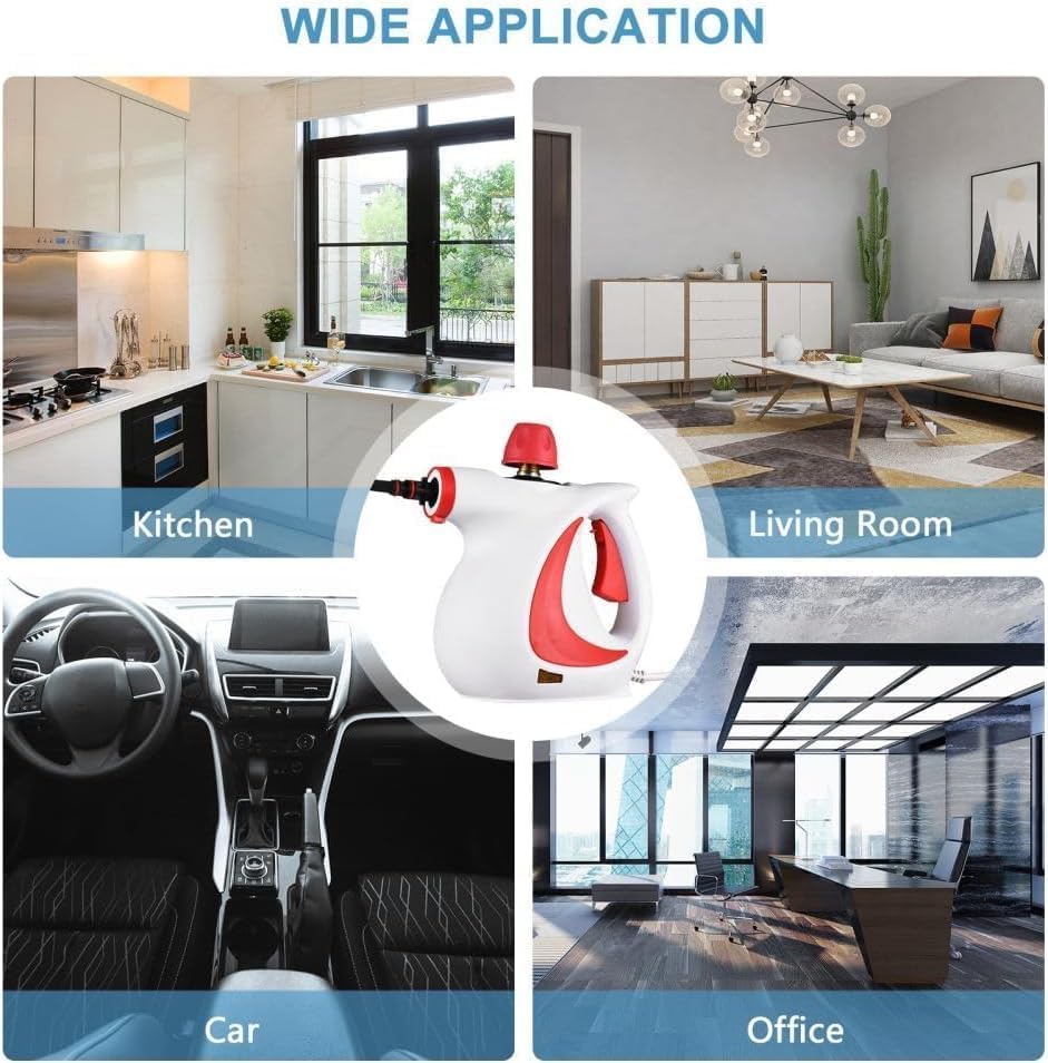 Laytic Steammaster Pro, Laytic Handheld Steam Cleaner, 10 In 1 Handheld Pressure Multi Purpose Cleaner Home Use (Blue)