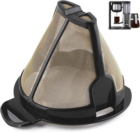CM300 Coffee Filter Basket for Ninja,Reusable Permanent Coffee Pot Replacement for Ninja Coffee Maker CM300, CM305, CM360, CM371, CM400 (1)