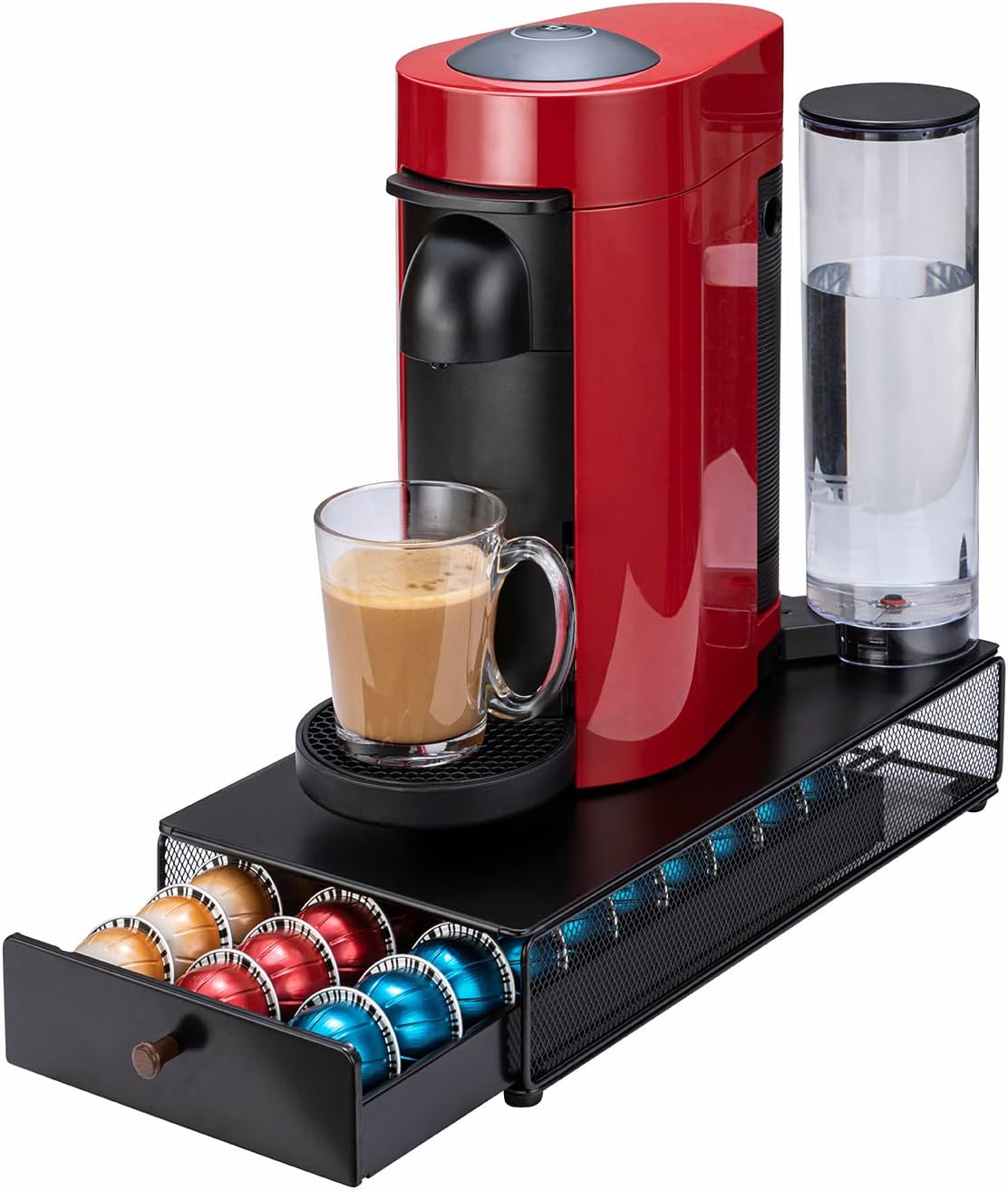 Rice rat Vertuo Capsule Holder Drawer for Nespresso with Handle (30 Pods)