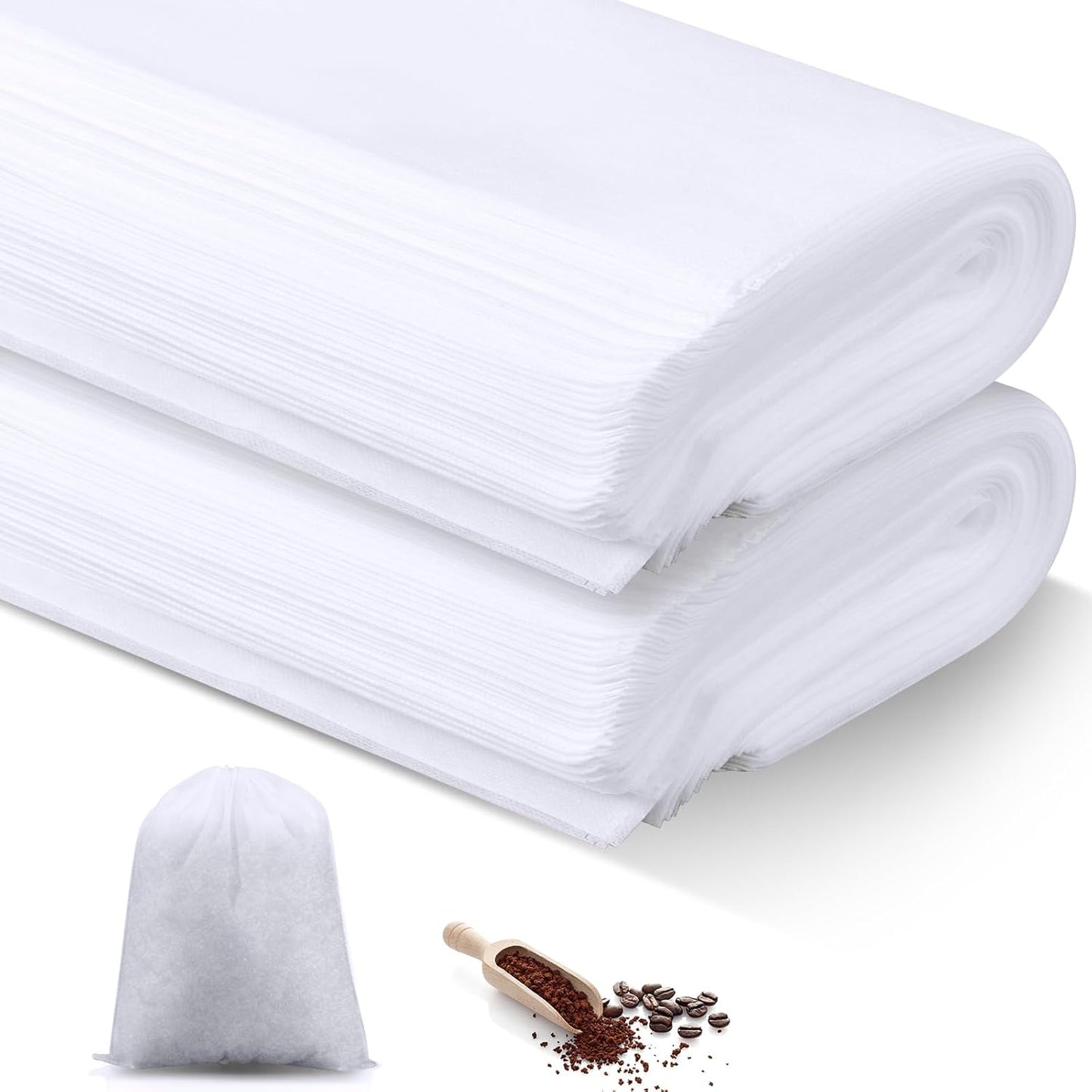 50 Pcs 11.5" x 13" Commercial Home Cold Brew Coffee Filter Bags with Drawstring, Disposable for Commercial Home Cold Brew Coffee Makers