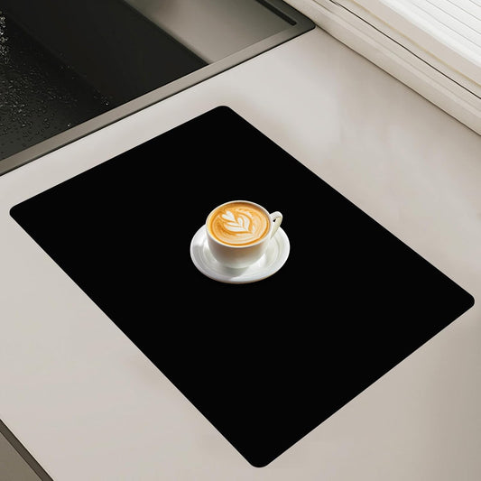 23.6"x15.7"(60cmx40cm) Silicone Mats for Kitchen Counter, Non-Slip Heat Resistant Countertop Protector, Waterproof Silicone Craft Mat for Kitchen Island, Black