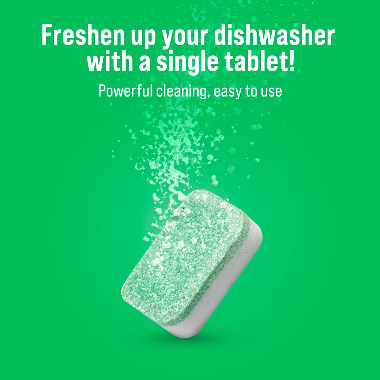 Rockin' Green Dishwasher Cleaner Tablets (8 Pack) - Septic Safe Dishwasher Cleaning Tablets Dishwasher Cleaner and Deodorizer - Dishwasher Remove Build Up with Citric Acid (Sweet Child O'Lime)