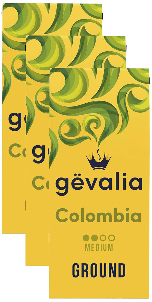 Gevalia Colombian Medium Roast Ground Coffee (12 oz Bag) (Pack of 3)