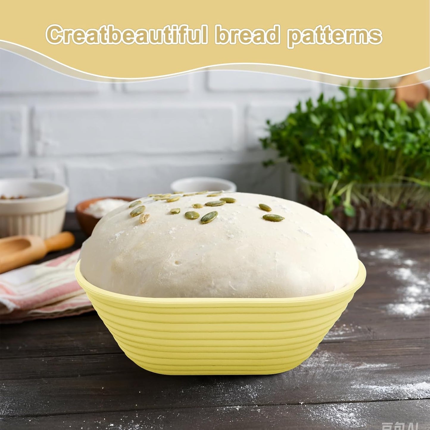 Silicone Banneton, Sourdough Bread Baskets (Set of 5, 6.5 Inch), Mini Oval Proofing Bowls, Bread Making Baking Supplies, Banneton proofing basket for Sourdough Baking