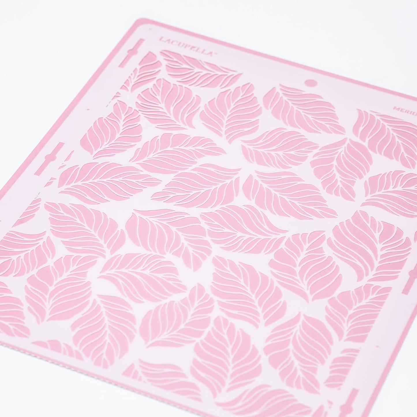 Large Cake Decorating Stencil (Merida) Falling Leaves Pattern