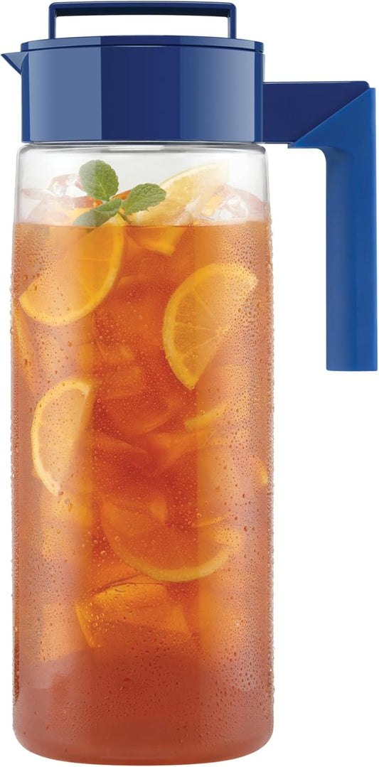 Takeya Patented and Airtight Pitcher Made in the USA, 2 Quart, Blueberry, 10034