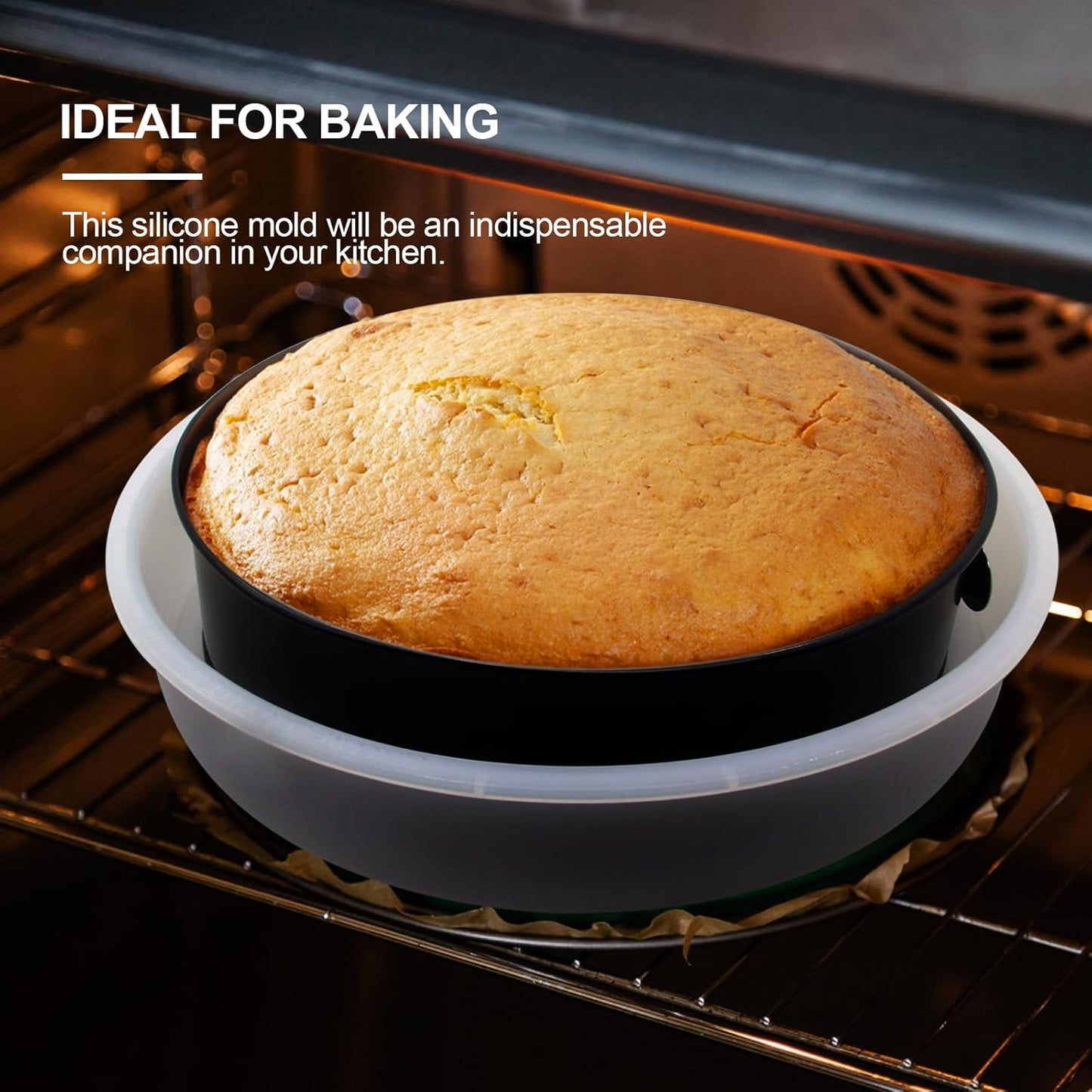 Springform Pans, Cheesecake Pan Protector, Springform Pans Accessories,Prevent Water From Entering the Cake Plate, Compatible With 10 -inch Round Cake Plates