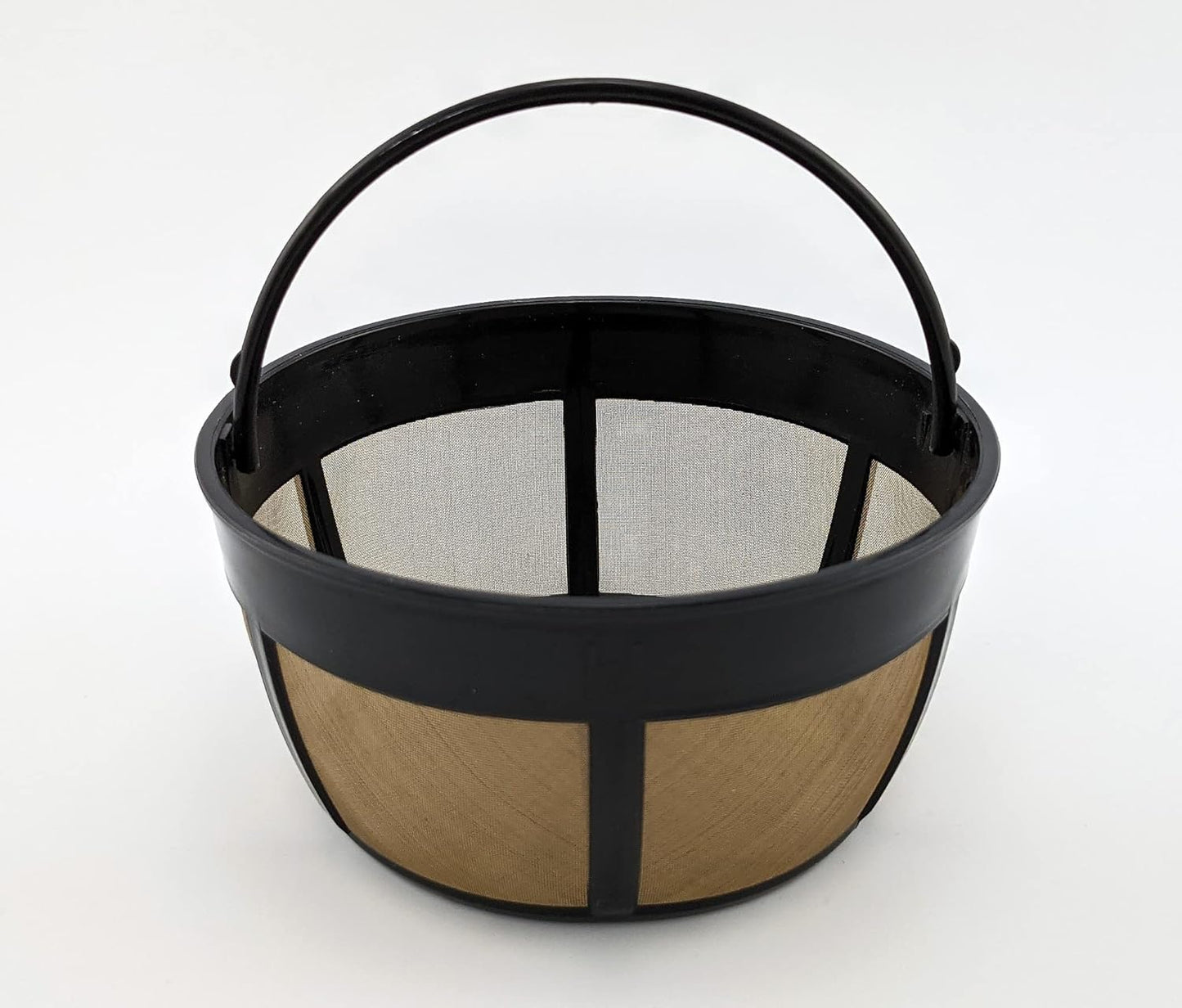 NRP Gold-tone 10cup Mesh Bottom Permanent Coffee Filter Replacement for Drip Coffeemaker Cuisinart GTF-B, Mr coffee & More