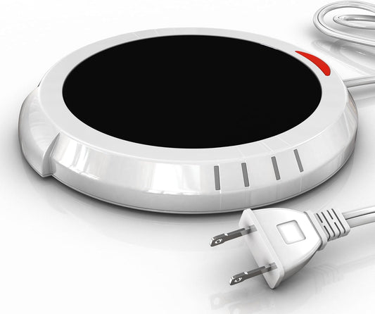 Candle Warmer Plate Safely Releases Scents Without a Flame- Used as Candle Jar Warmer, Candle Melter, Coffee Warmer, Mug Warmer, Cup Warmer in Your Home & Office, 1 Pack, White