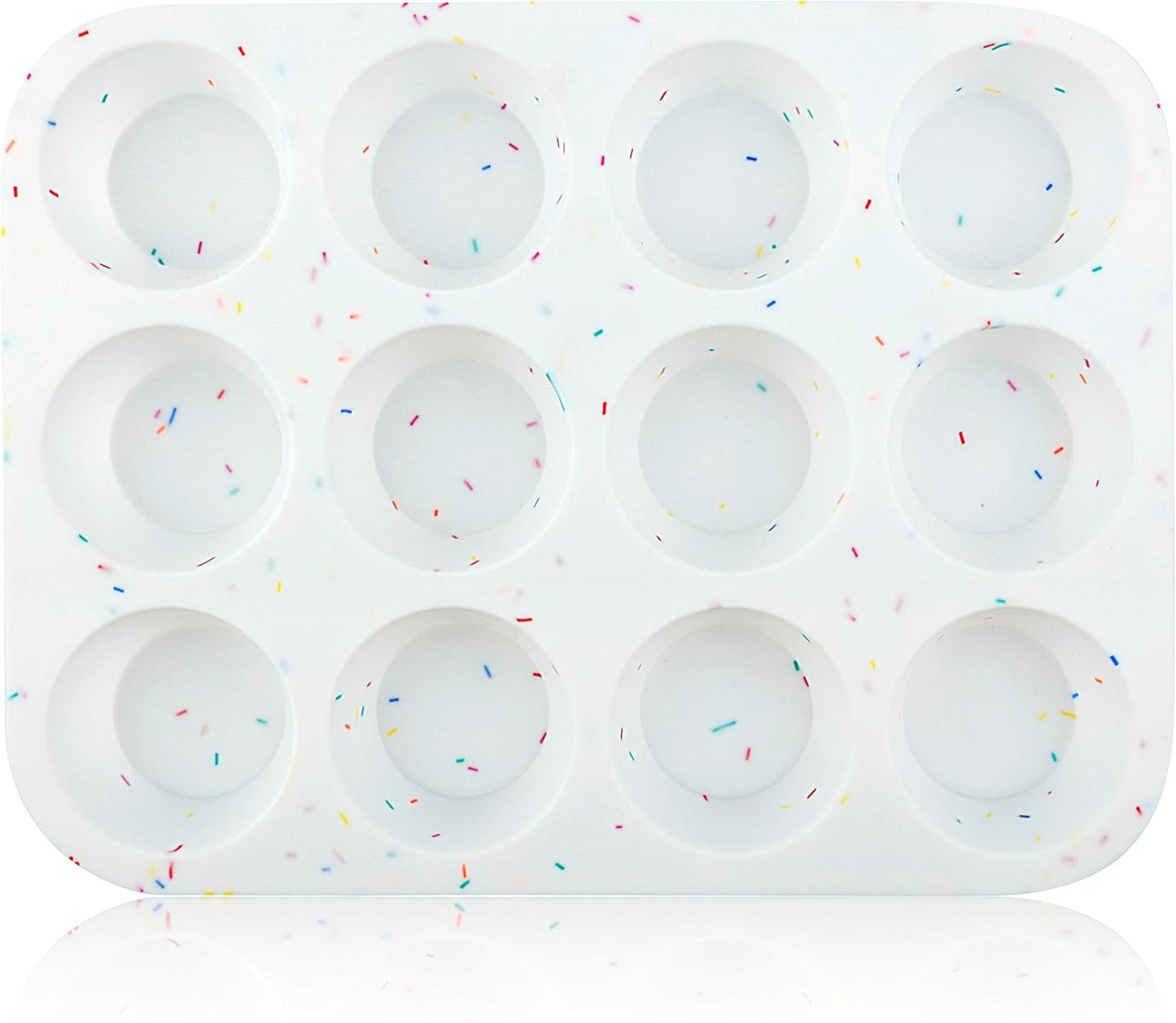 Silicone Muffin Pan Regular 12 Cups Muffin Tin Cupcake Pans for Baking Non-stick Muffin Tray Mold Easy Release,Durable,BPA Free