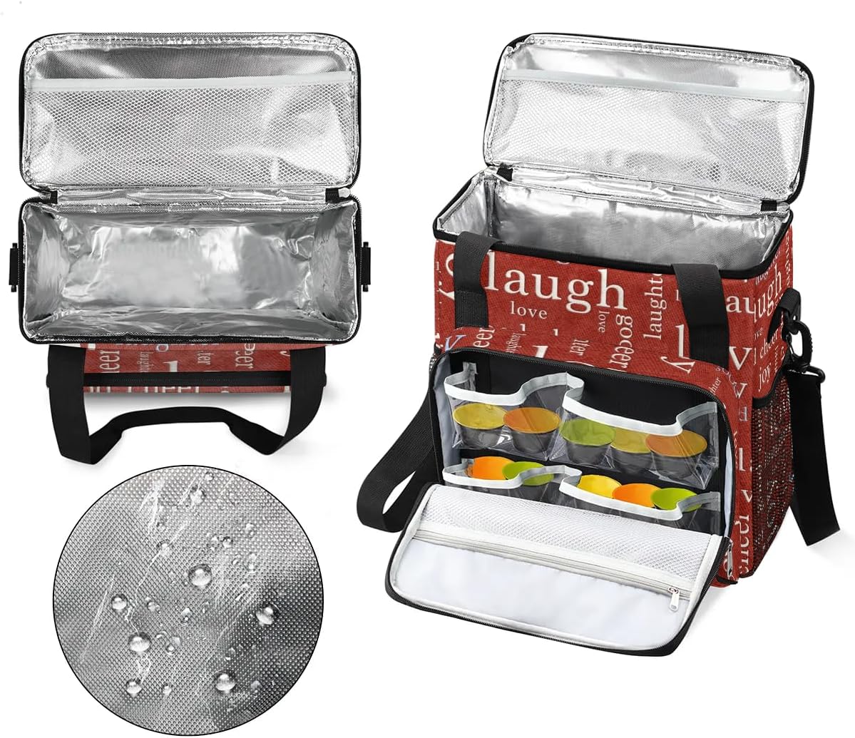 red love romance Coffee Maker Carring Bag Travel Carrying Storage Tote Bag Compatible with Keurig K-Mini or K-Mini Plus Portable Single Serve Coffee Brewer Case with Pockets for K-cup Pods