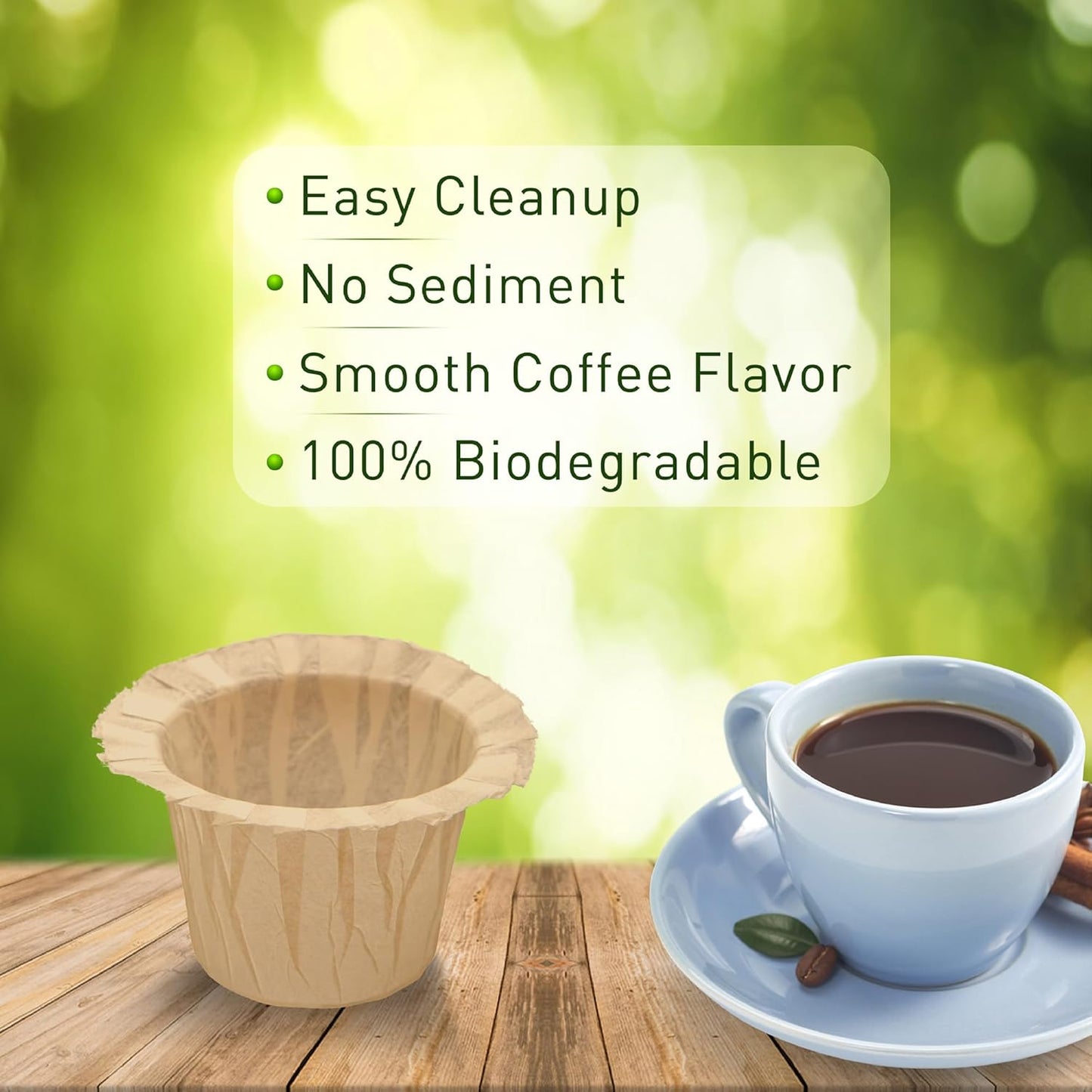 Reusable K Cup Coffee Pod Filters 2 Pack with 200 Counts Disposable Paper Coffee Filters, Compatible with Single Serve K CUP for Coffee Maker 2.0 & 1.0