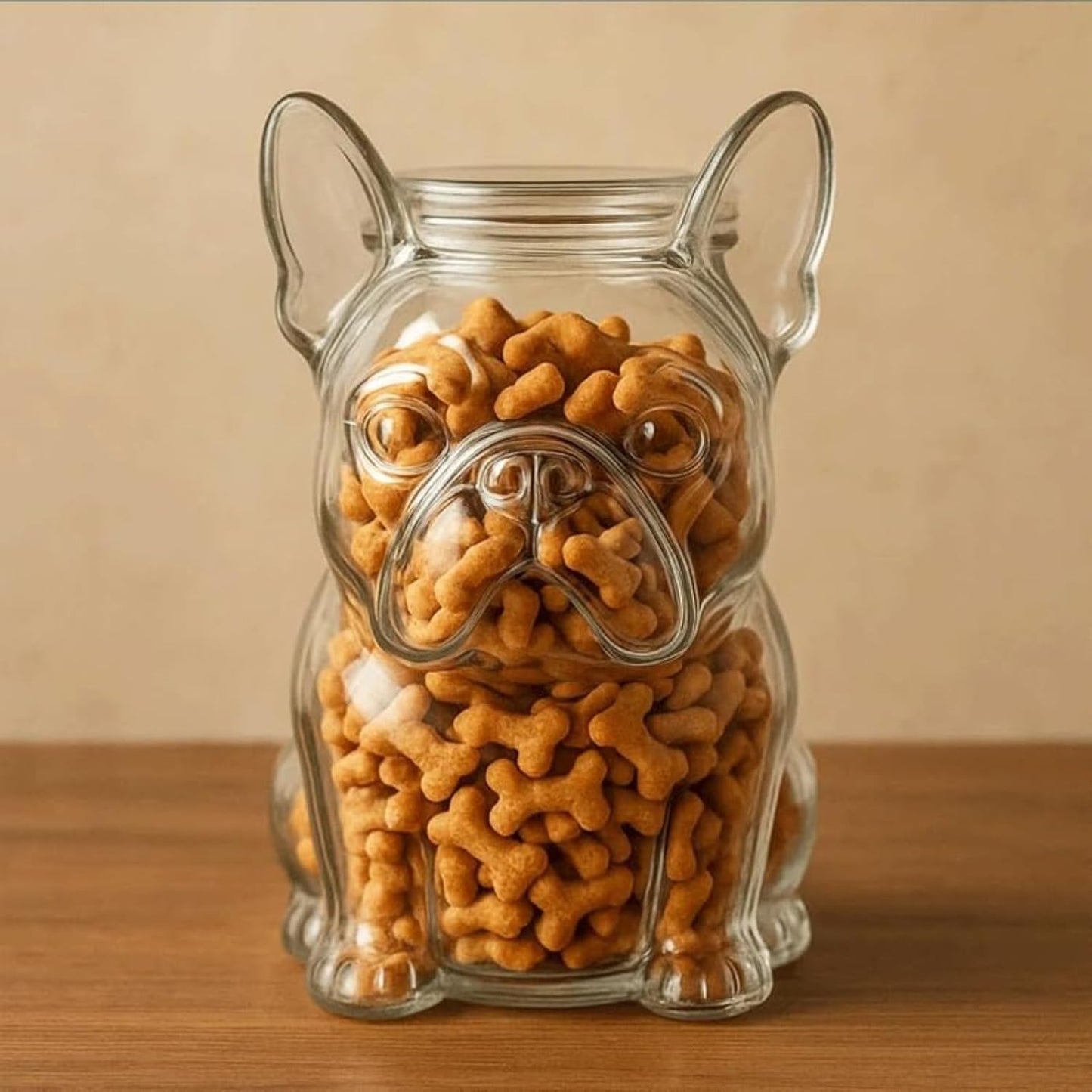 French Bulldog Snack Jar – 2025 New Cute Airtight Storage Container, Multi-purpose Jar for Dog Snacks, Cookies, Candy, Coffee Pods, Kitchen Organization, Pet Lovers Gift(Golden retriever)