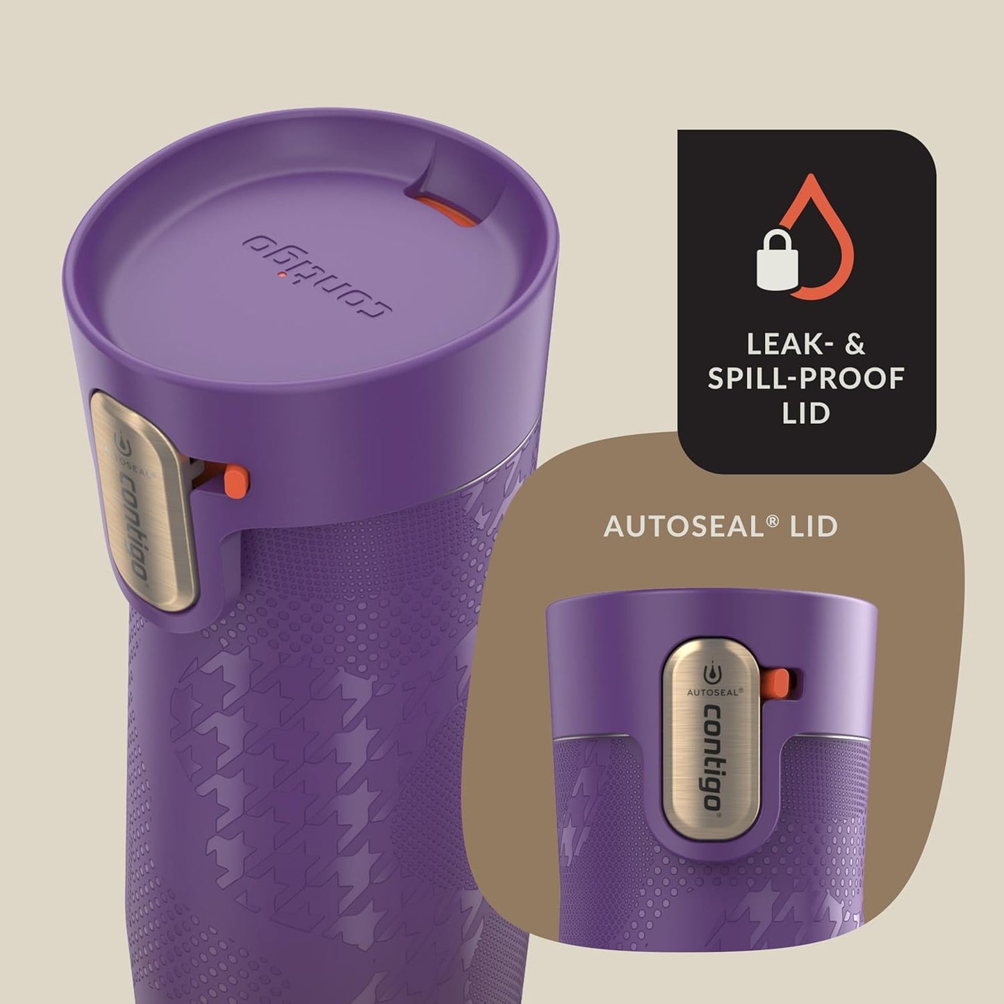 Contigo AUTOSEAL West Loop Vacuum-Insulated Stainless Steel Travel Mug with Easy-Clean Lid, 16 oz