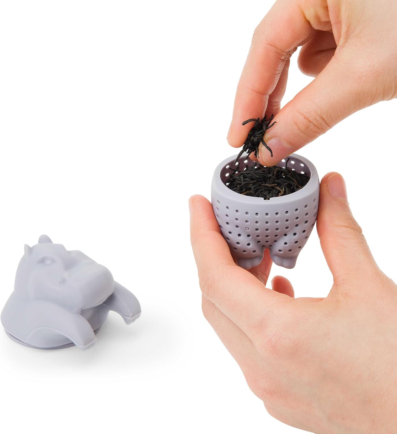 Tea Infuser for Loose Leaf Tea - Par-Tea Pack Silicone Strainer Animals, A Fun and Ideal Gift for Tea Lovers, Friends, and Family, 5-Pack Loose Leaf Steeper Set in Soft Multi-Color Designs