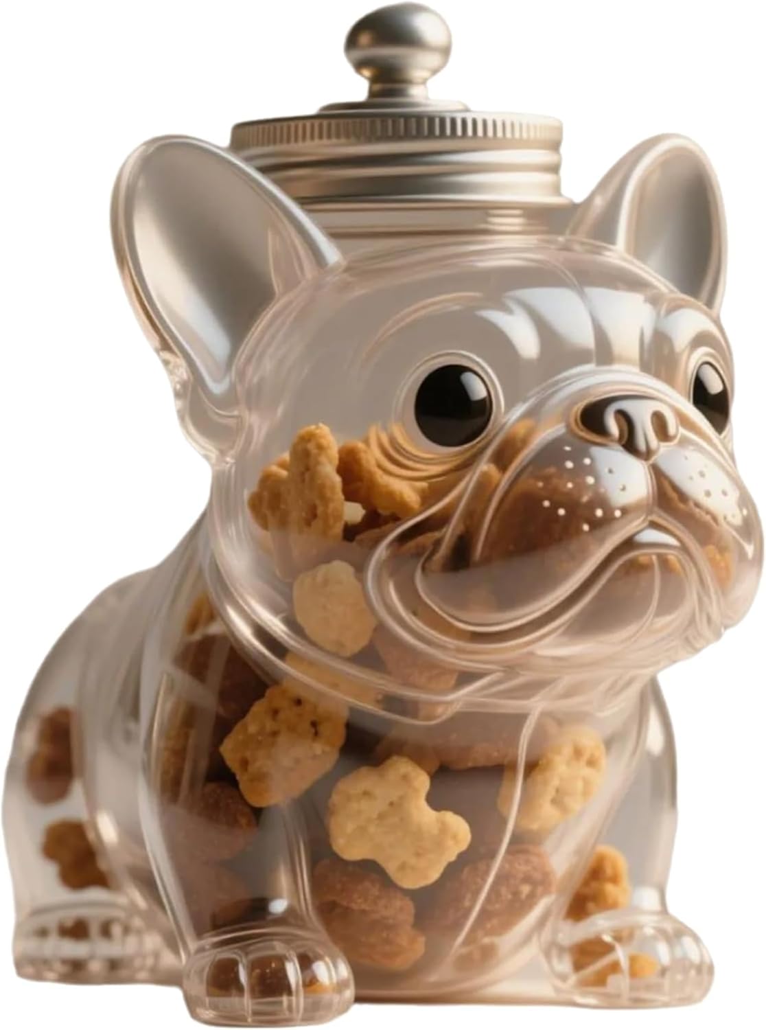 French Bulldog Snack Jar – 2025 New Cute Airtight Storage Container, Multi-purpose Jar for Dog Snacks, Cookies, Candy, Coffee Pods, Kitchen Organization, Pet Lovers Gift(French bulldog A)