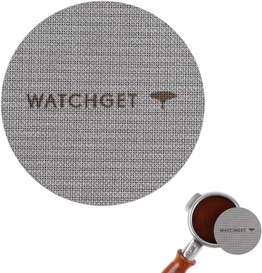 watchget 58.35 Espresso Puck Screen - Lower Shower Screen - 1.7mm Thickness Metal Reusable Coffee Filter for 58mm Protafilter Basket 316 Stainless Steel 150μm
